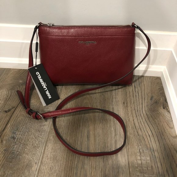 Karl Lagerfeld Handbags - Karl Lagerfeld Medium Top Zip Crossbody